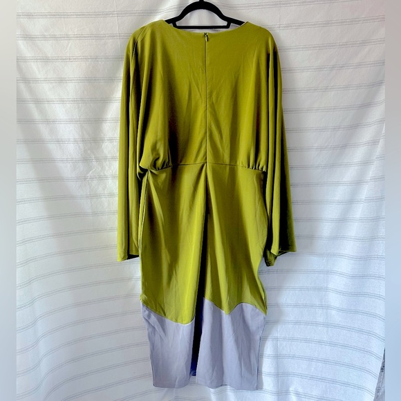 NWT STYLEWE Green and grey dress with a zipper on the back - Picture 2 of 10